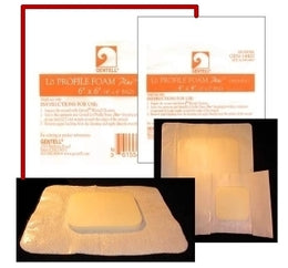 Gentell Foam Dressing Gentell® Bordered 6 X 6 Inch With Border Waterproof Backing Adhesive Square Sterile - Case of 50 - GEN-14600C-CS