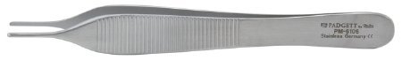 Integra Lifesciences Dressing Forceps Padgett® Adson 4-3/4 Inch Length Surgical Grade Stainless Steel NonSterile NonLocking Thumb Handle Straight Delicate, Smooth Tips - Each - PM-6106-EA