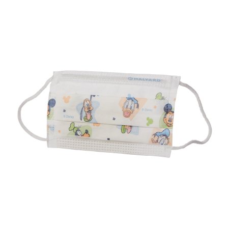 O&M Halyard Inc Procedure Mask Pleated Earloops Child Size Kid Design (Disney) NonSterile Not Rated Pediatric - Box of 75 - 32856-BX