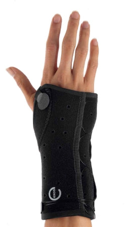 DJO Wrist Brace Exos® Thermoformable Polymer Right Hand Black X-Small - Each - 220-32-1111-EA