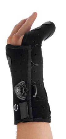 DJO Boxer Fracture Brace Exos® Thermoformable Polymer Right Hand Black Small - Each - 325-42-1111-EA