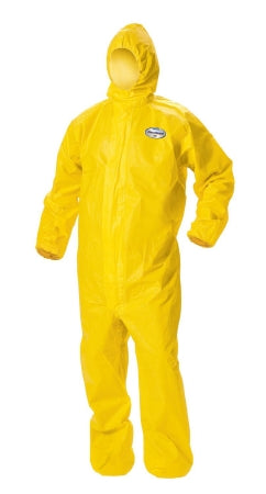 Kimberly Clark Coverall with Hood and Boot Covers KleenGuard™ A70 5X-Large Yellow Disposable NonSterile - Case of 12 - 00688-CS