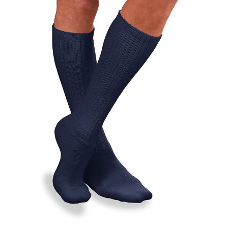 BSN Medical Diabetic Compression Socks JOBST® Sensifoot™ Crew Large Navy Closed Toe - Pair - 110848-PR