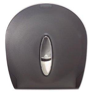 Georgia Pacific Toilet Tissue Dispenser Jumbo Jr Translucent Smoke Plastic Manual 1 Roll Wall Mount - Each - 59009-EA