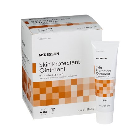 McKesson Skin Protectant McKesson 4 oz. Tube Unscented Ointment - Box of 12 - 118-8719-BX