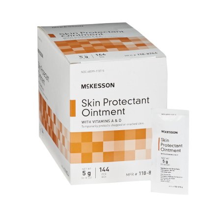 McKesson Skin Protectant McKesson 5 Gram Individual Packet Unscented Ointment - Box of 144 - 118-8744-BX