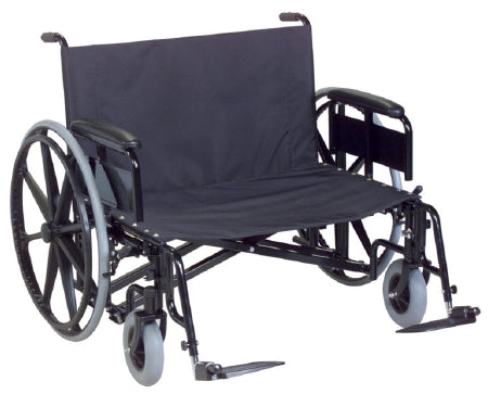 Graham-Field Bariatric Reclining Wheelchair Regency XL 2000 Heavy Duty Dual Axle Full Length Arm Swing-Away Elevating Legrest Black Upholstery 28 Inch Seat Width Adult 700 lbs. Weight Capacity - Each - 67282050R-EA