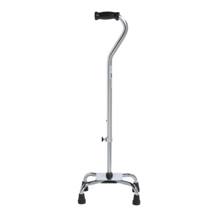Drive Medical Large Base Quad Cane drive™ Aluminum 30 to 39 Inch Height Chrome - Case of 4 - 10317-4-CS
