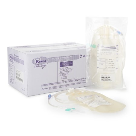 Kawasumi Laboratories Blood Draw Kit K-Shield® Advantage 600 mL Blood Collection Bag - Each - BK-64A-EA