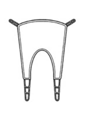 Joerns Healthcare Quick Fit Padded Sling Large 850 lbs. Weight Capacity - Each - NA1010P-EA