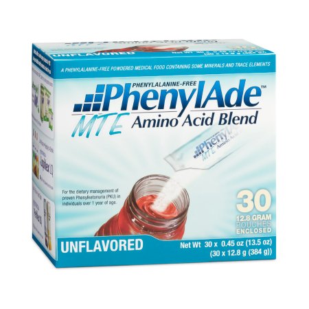 Nutricia North America Oral Supplement PhenylAde® MTE Amino Acid Blend Unflavored Powder 12.8 Gram Individual Packet - Case of 30 - 119862-CS