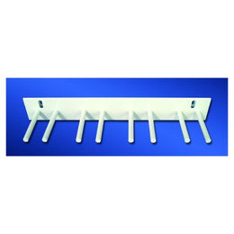 Wolf X-Ray Apron Rack Wall Mount 4 Hooks White - Each - 16424-EA