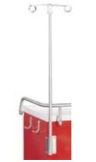 Harloff Cart 2 Prong IV Pole V Series For V Series Crash Cart - Each - VS-IV2-EA