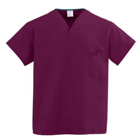Medline Scrub Shirt ComfortEase™ X-Small Black 1 Pocket Short Sleeve Unisex - Each - 910DKWXS-CM-EA