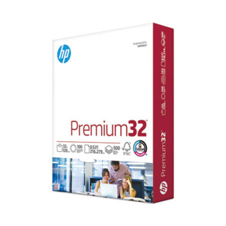 HP Premium Choice LaserJet Paper, 100 Bright, 32 lb Bond Weight, 8.5 x 11, Ultra White, 500/Ream - RM/1 - HEW-113100-RM