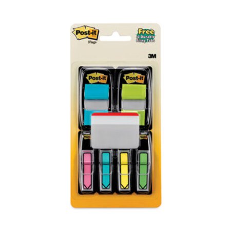Post-it® Flags Page Flag Value Pack, Assorted, 96 0.5" Arrow, 100 1" Flags, 12 2" Filing Tabs - Pack of 1 - MMM-680BBBGA4VA-PK