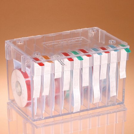 Apothecary Products Label Dispenser Stack-N-Connect 4.38 X 4.75 X 15.75 Inch Wall Mount Manual Pull Clear, Polystyrene Plastic For use with Medication Labels - Each - 40993-EA