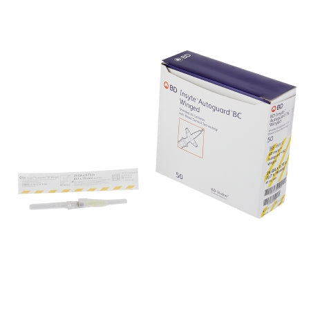 BD Peripheral IV Catheter Insyte™ Autoguard™ BC 24 Gauge 0.75 Inch Button Retracting Safety Needle - Each - 382612-EA
