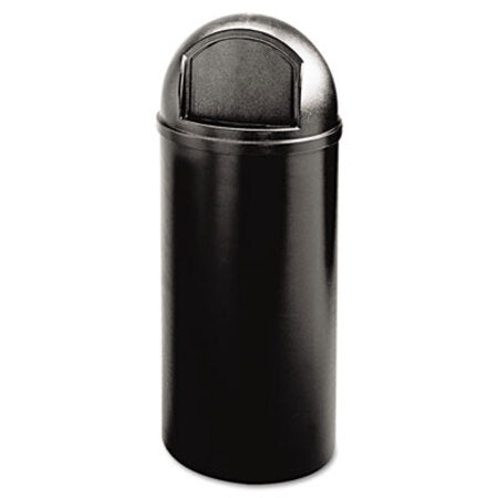 Rubbermaid® Commercial Marshal Classic Container, 15 gal, Plastic, Black - Each - RCP-816088BK-EA