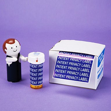 Health Care Logistics Pre-Printed Label HCL® Advisory Label Blue Paper Patient Privacy Label Opaque Blue Confidential 1-7/8 X 3 Inch - Case of 2 - 7038-CS