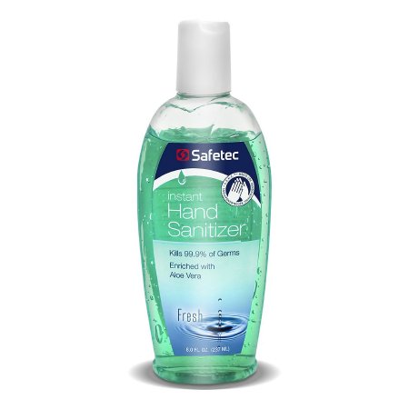 Safetec of America Hand Sanitizer Safetec® 8 oz. Ethyl Alcohol Gel Bottle - Case of 24 - 17370-CS