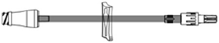 ICU Medical IV Extension Set Needle-Free Port 9 Inch Tubing - Case of 50 - B33336-CS