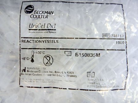 Beckman Coulter Reaction Vessel UniCel® DxI For UniCel® DxI 800, DxI 600 and DxC 880 Systems - Box of 10000 - 386167-BX