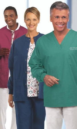 Fashion Seal Uniforms Warm-Up Jacket Teal Medium Hip Length Reusable - Each - 6712-M-EA