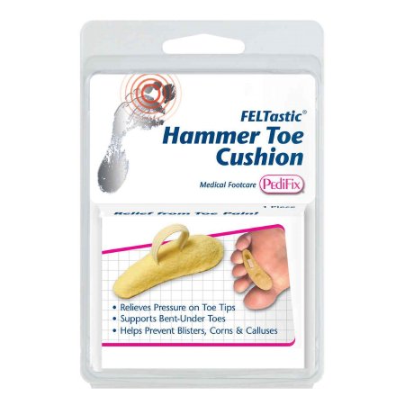 Pedifix Hammer Toe Cushion FELTastic® Large Pull-On Male 9 to 10 / Female 11+ Left Foot - Pack of 1 - P54-LL-PK