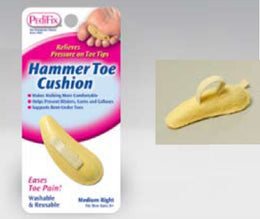 Pedifix Hammer Toe Cushion FELTastic® Large Pull-On Male 9 to 10 / Female 11+ Right Foot - Pack of 1 - P54-LR-PK