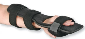 Alimed Dorsal Resting Hand Orthosis AliMed® Aluminum / Fabric / Foam Right Hand Black One Size Fits Most - Each - 2970002210-EA