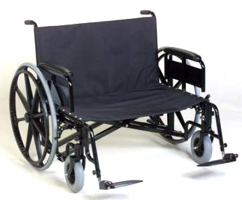 Graham-Field Bariatric Wheelchair Regency XL 2000 Heavy Duty Dual Axle Full Length Arm Swing-Away Elevating Legrest Black Upholstery 28 Inch Seat Width Adult 700 lbs. Weight Capacity - Each - 67282050-EA