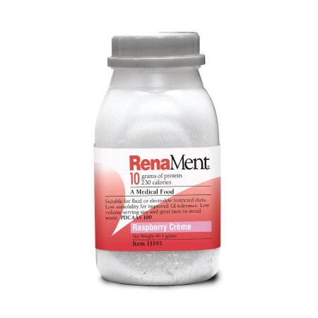 Medtrition/National Nutrition Oral Supplement RenaMent® Raspberry Cream Flavor Liquid 4 oz. Bottle - Case of 24 - 11195-CS