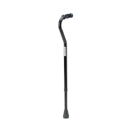 Medline Offset Cane Medline Steel 29 to 38 Inch Height Black - Case of 1 - MDS86420XW-CS