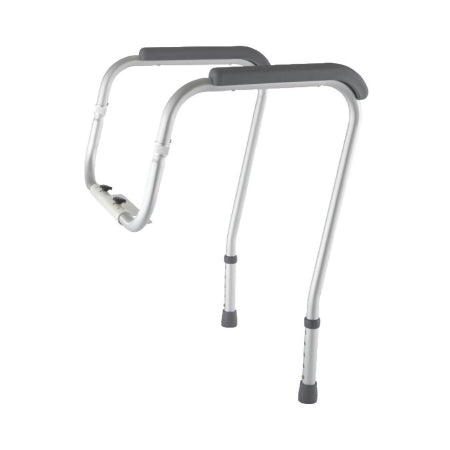 Medline Toilet Safety Rail Aluminum - Case of 1 - MDS86100RF-CS