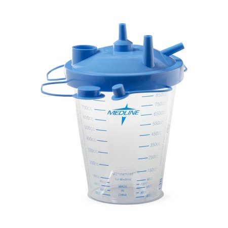 Medline Rigid Suction Canister Kit Medline 850 mL Sealing Lid - Case of 12 - HCS7850-CS