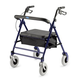 Invacare Bariatric 4 Wheel Rollator Invacare® Dark Blue Adjustable Height / Folding Steel Frame - Each - 66550-EA