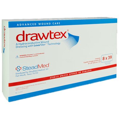 Urgo Medical North America LLC Hydroconductive Wound Dressing Drawtex® 8 X 39 Inch Roll - Box of 5 - 00307-BX