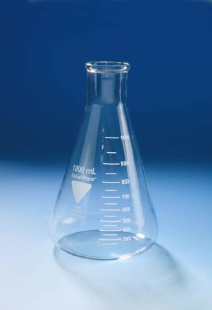 Fisher Scientific Erlenmeyer Flask Kimble® ValueWare™ Narrow Mouth Borosilicate Glass 500 mL (16 oz.) - Pack of 6 - S00145-PK