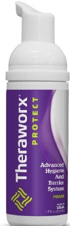 Avadim Rinse-Free Cleanser Theraworx® Protect Advanced Hygiene and Barrier System Foaming 1.7 oz. Pump Bottle Lavender Scent - Case of 48 - HXC-02Z-CS
