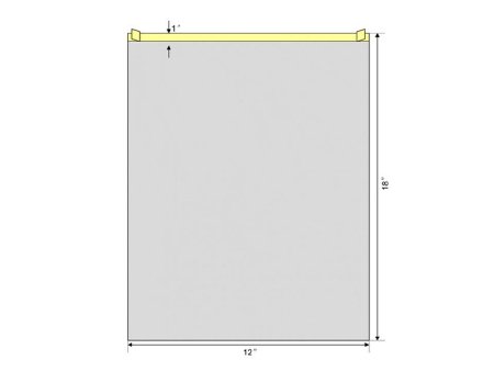 Welmed General Purpose Drape ClearView 12 W X 18 L Inch NonSterile - Case of 100 - 1500-1000-CS