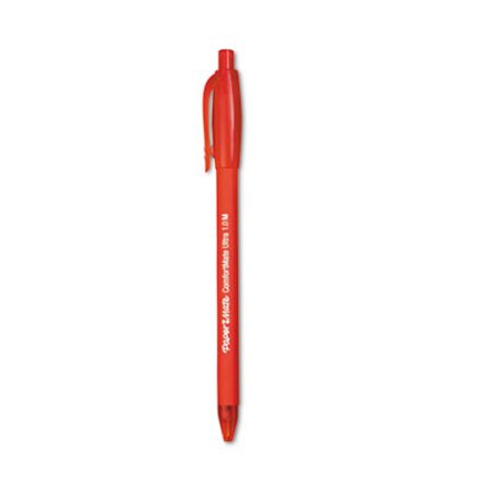 Paper Mate® ComfortMate Ultra Ballpoint Pen, Retractable, Medium 1 mm, Red Ink, Red Barrel, Dozen - DZ/1 - PAP-6320187-DZ