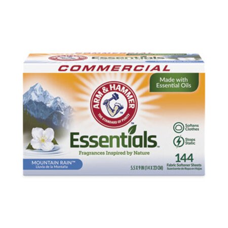 Hammer™ Essentials Dryer Sheets, Mountain Rain, 144 Sheets/Box, 6 Boxes/Carton - CT/1 - CDC-3320000102-CT