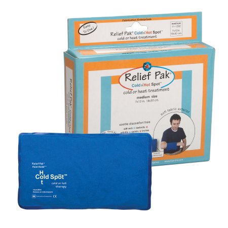 Fabrication Enterprises Hot / Cold Pack Relief Pak® Cold nâ€™ Hot® Sensaflex® Compress General Purpose Medium 7 X 12 Inch Fabric / Gel Reusable - Each - 11-1292-EA