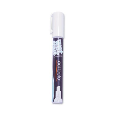 Deflecto® Wet Erase Markers, Medium Chisel Tip, White, 4/Pack - Pack of 1 - DEF-SMA510V4WT-PK