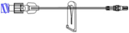 ICU Medical IV Extension Set Small Bore 6 Inch Tubing - Case of 50 - B1900-CS