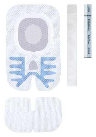 Medline Integrated Securement Dressing Sorbaview SHIELD Fabric / Film 2-1/2 X 4 Inch Sterile - Case of 100 - SV254AFXT-CS