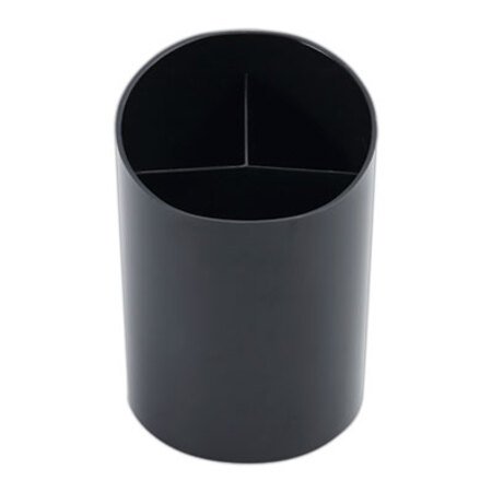 Universal® Recycled Big Pencil Cup, Plastic, 4.38" Diameter x 5.63"h, Black - Each - UNV-08108-EA