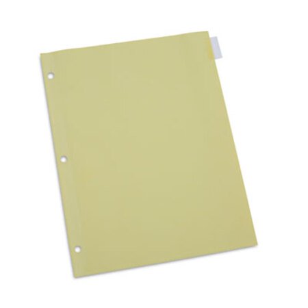 Universal® Insertable Tab Index, 8-Tab, 11 x 8.5, Buff, Clear Tabs, 24 Sets - Box of 1 - UNV-20841-BX