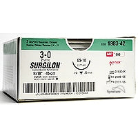 Covidien Nonabsorbable Suture without Needle Surgilon™ Nylon Braided Size 3-0 - Box of 36 - 88861919-41-BX